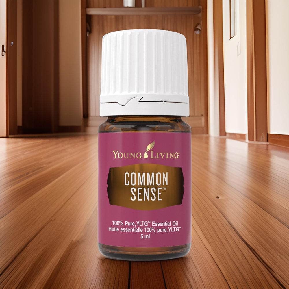 Young Living Common Sense aroma supports meditation rituals with calm scents