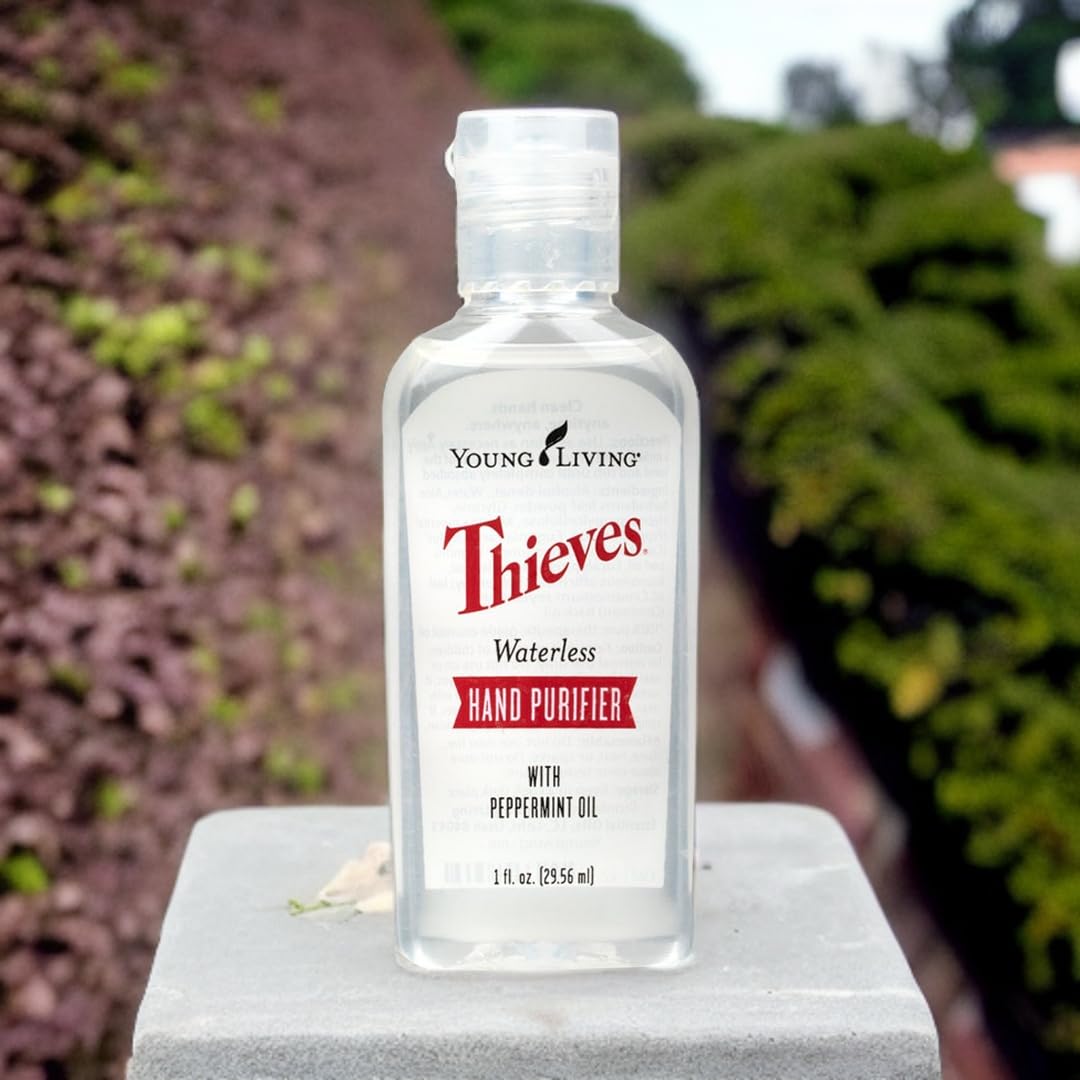 Young Living compact bottle ideal for pockets, purses, backpacks.