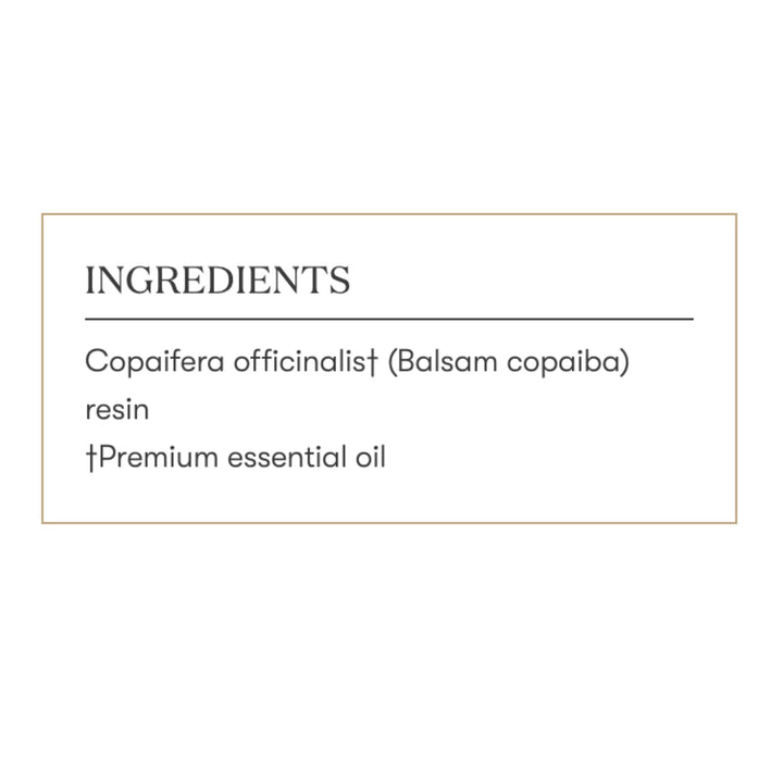 Young Living Copaiba oil 15ml packaging ready for travel