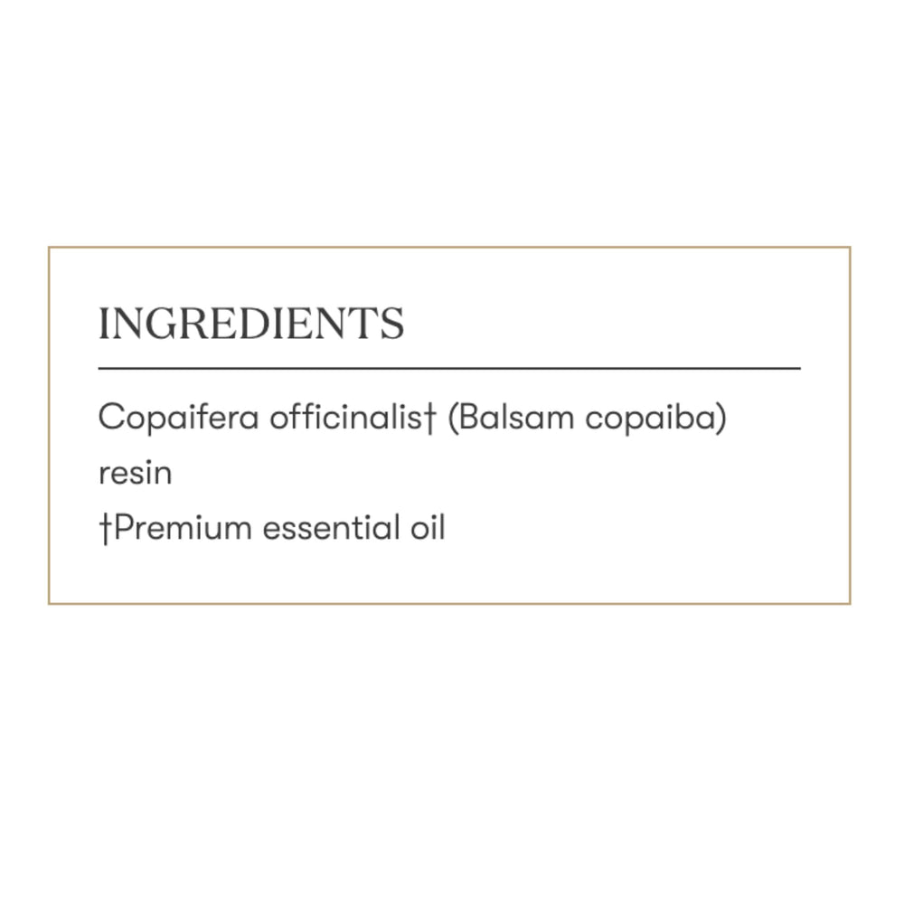 Young Living Copaiba oil 15ml packaging ready for travel