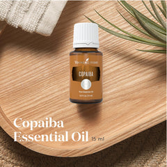 Young Living Copaiba oil topical application demonstrating gentle use for relaxation