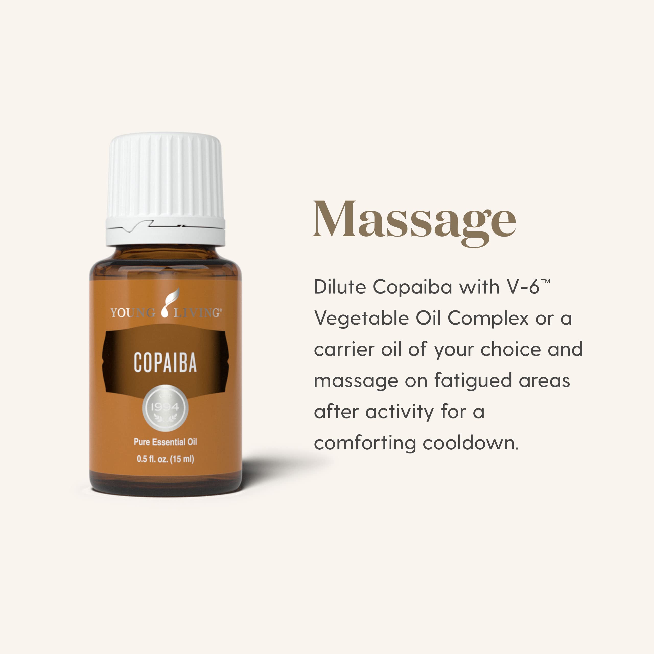 Young Living Copaiba oil radiant skin focus suggesting vitality