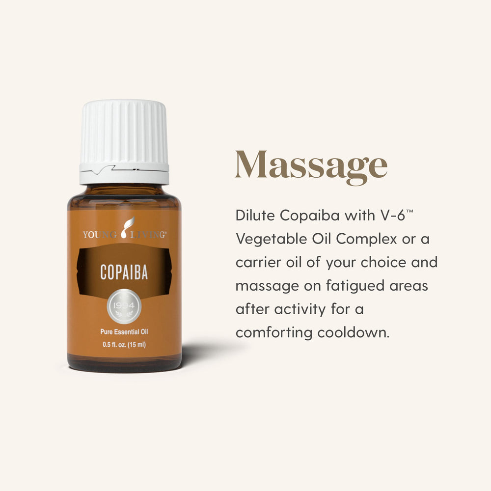 Young Living Copaiba oil radiant skin focus suggesting vitality