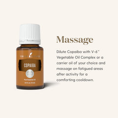 Young Living Copaiba oil radiant skin focus suggesting vitality