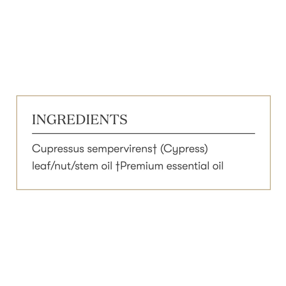 Young Living Cypress topical use idea demonstrates safe, diluted application.