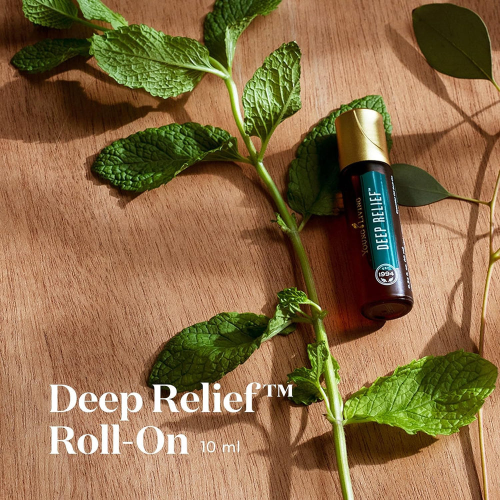 Young Living Deep Relief Roll-On cap enables precise, mess-free application after workouts.