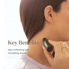 Young Living Deep Relief Roll-On label highlights usage ideas and blend notes.