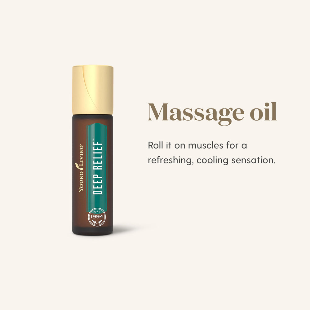 Travel-friendly Young Living Deep Relief Roll-On offers quick, discreet use anywhere.