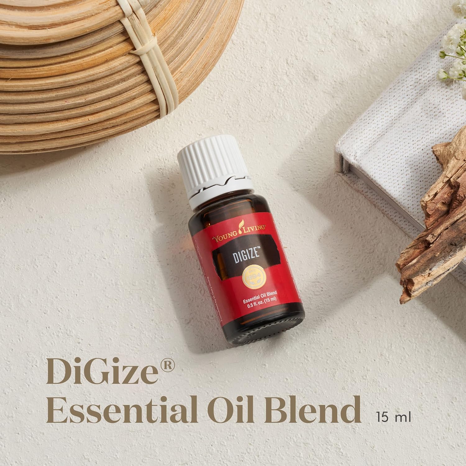 DiGize 15ml bottle, top view showing compact design and cap