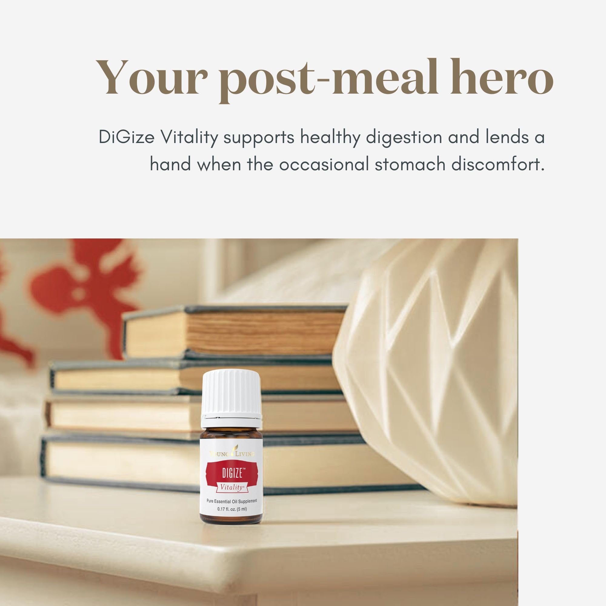 DiGize Vitality being added to water or tea for flavor and aroma.