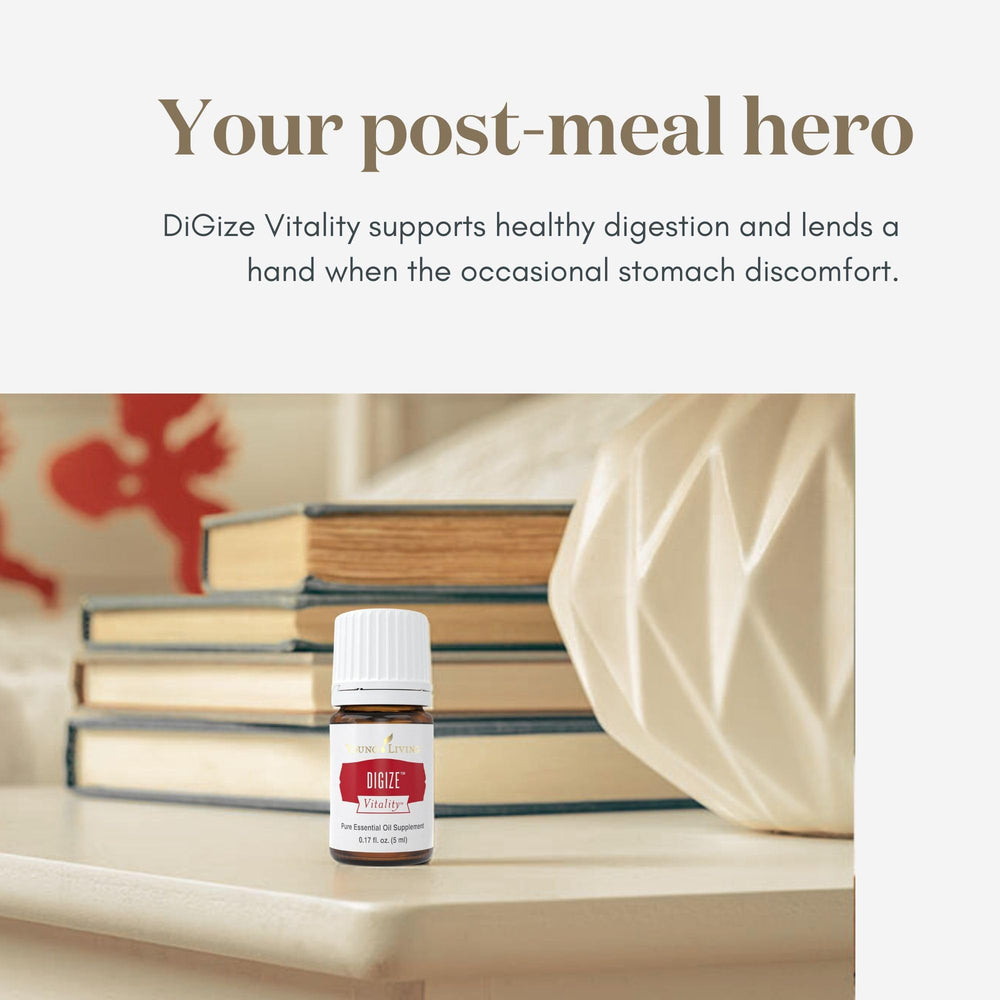 DiGize Vitality being added to water or tea for flavor and aroma.