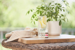 Young Living EndoFlex aromatherapy scene highlighting its minty herbal aroma and soothing space-enhancing potential.
