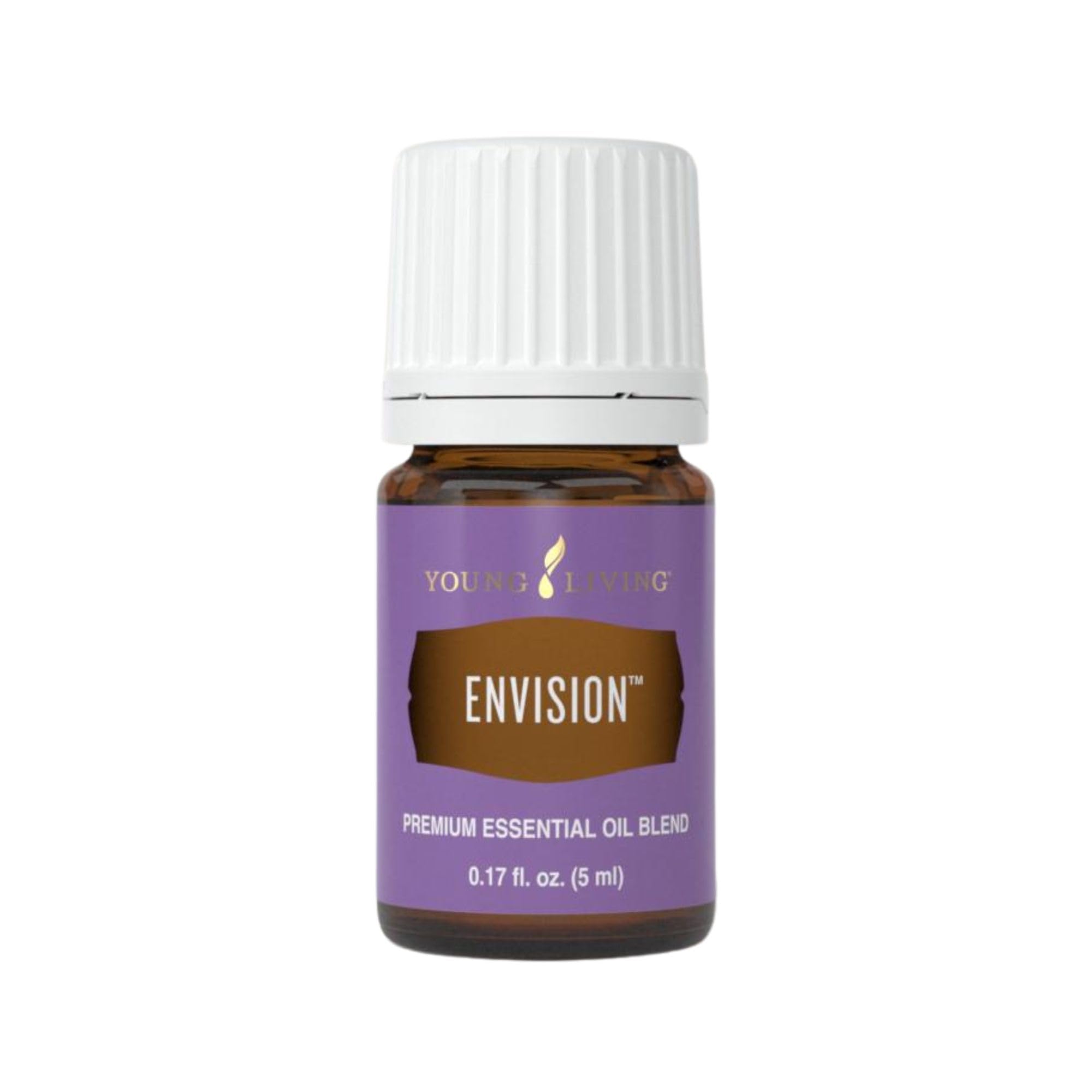 Young Living Envision bottle pour promotes focus and motivation.