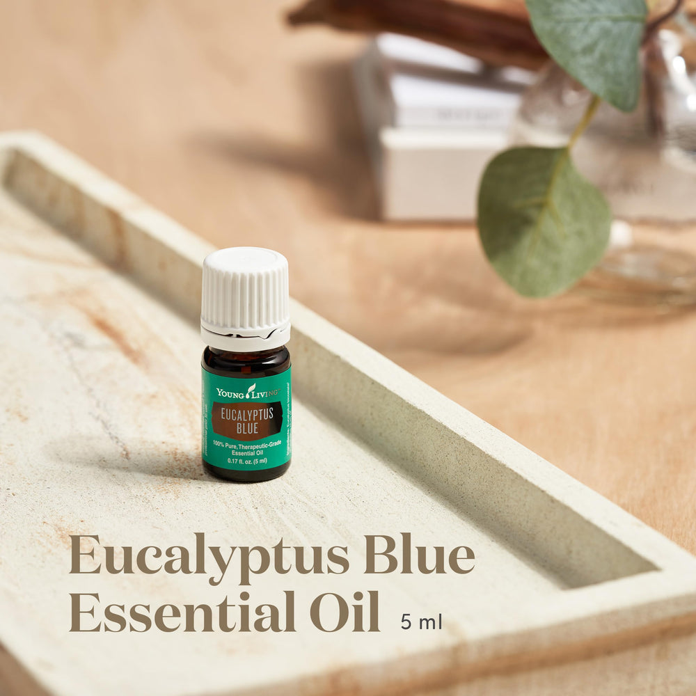 Young Living Eucalyptus Blue diffuser drops ready to scent a space