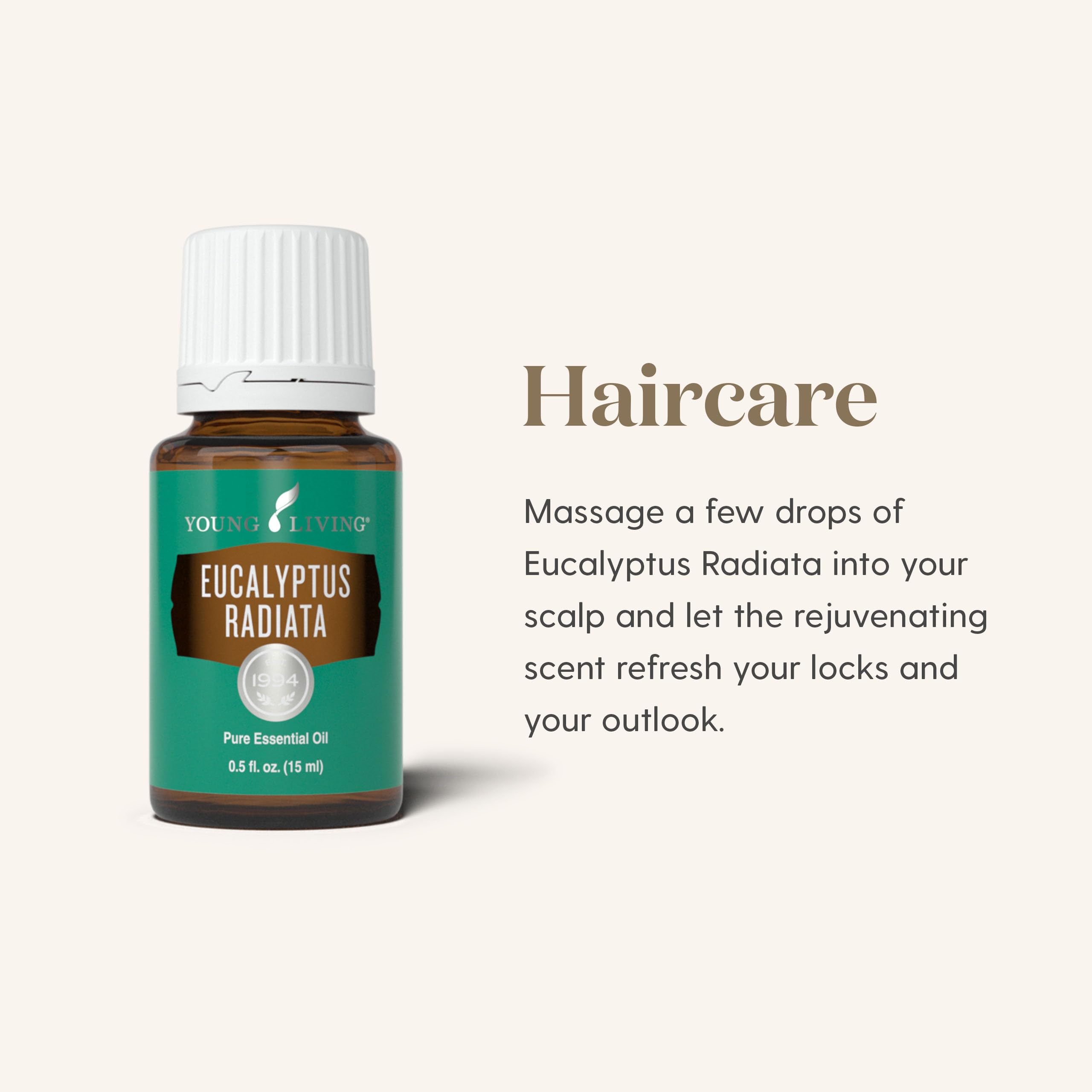Young Living Eucalyptus Radiata room spray bottle for refreshing, vital spaces.