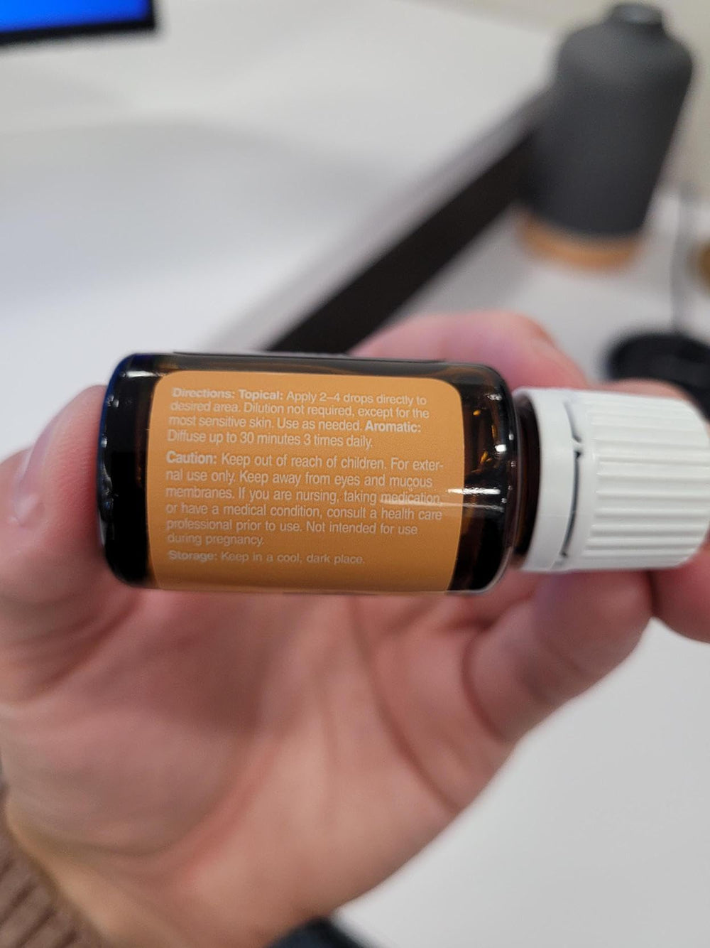 Massage-ready fennel essential oil bottle for soothing scent and application