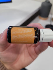 Massage-ready fennel essential oil bottle for soothing scent and application