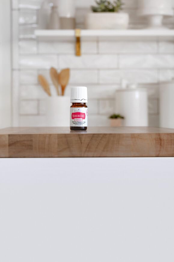 Young Living Frankincense Vitality oil dropper scene highlighting grounding ritual.