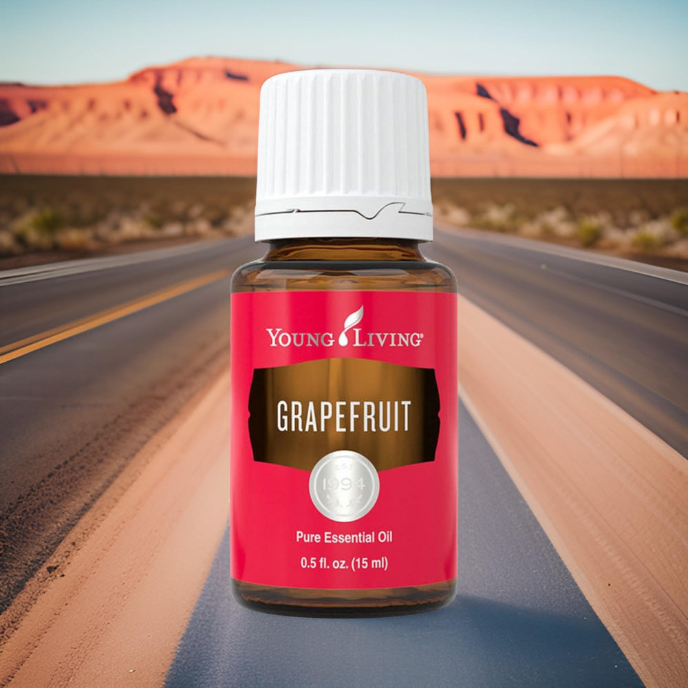 Young Living Grapefruit 15ml vegan, cruelty-free packaging for mindful households.