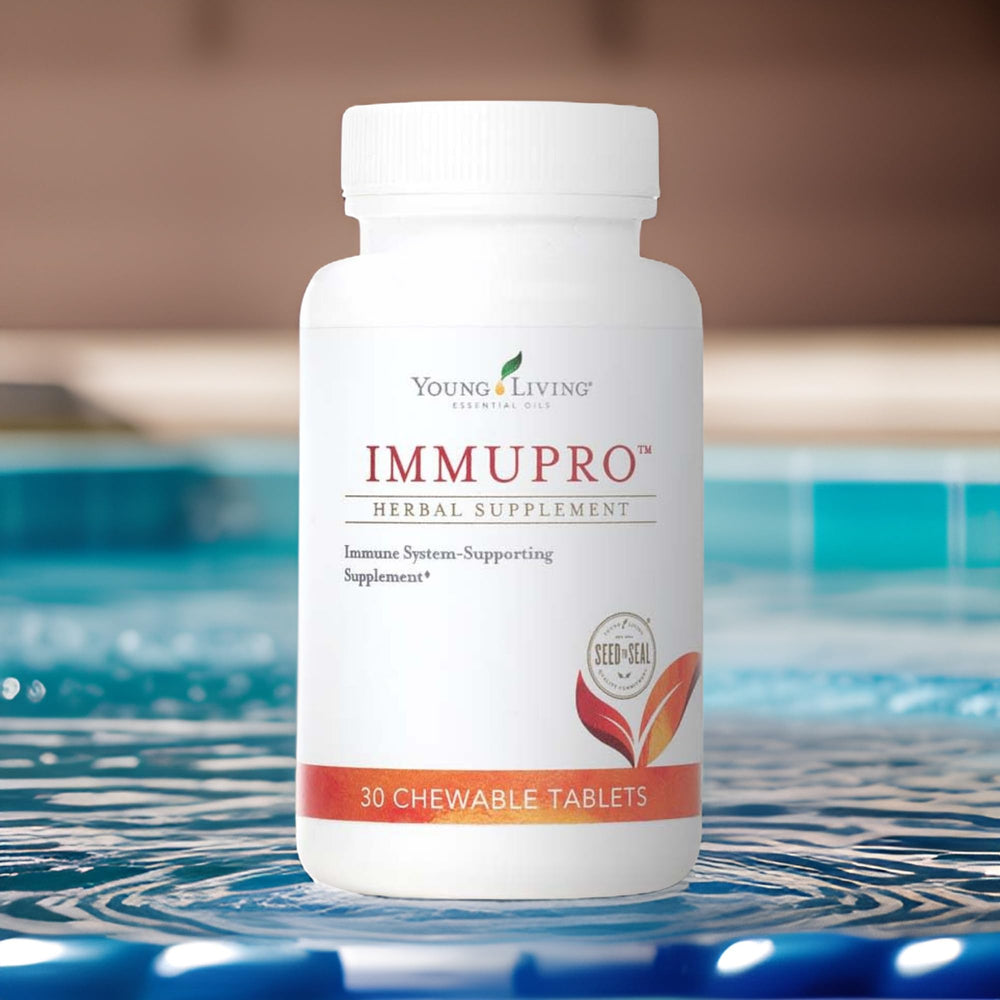 Young Living ImmuPro packaging with label detail and trust