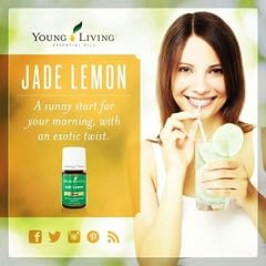 Jade Lemon 5ml vial beside diffuser for uplifting mood