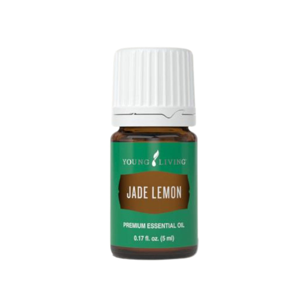 Young Living Jade Lemon bottle close-up showing cap and label