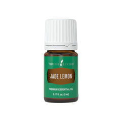 Young Living Jade Lemon bottle close-up showing cap and label