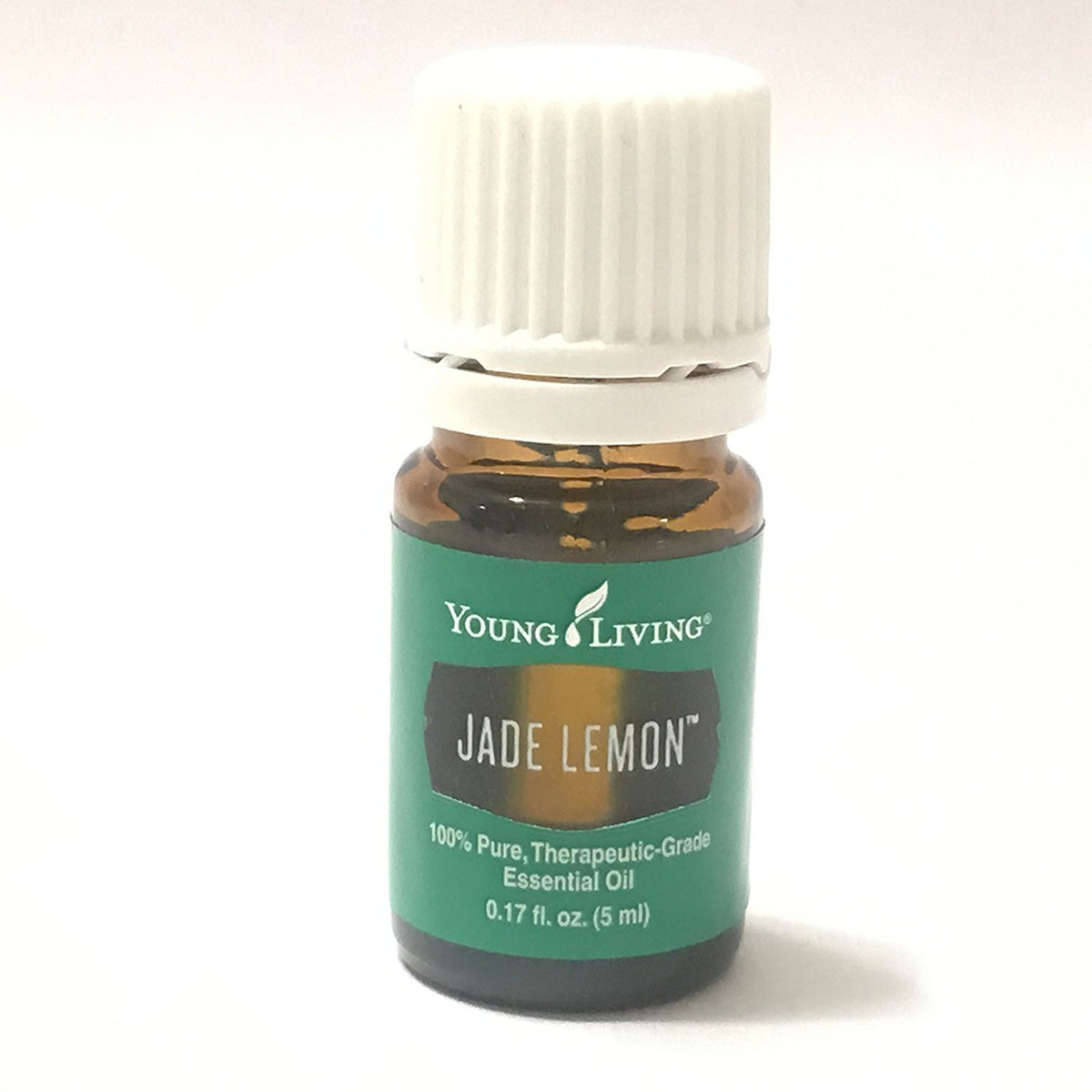 Young Living Jade Lemon essential oil bottle pour for an uplifting aroma.