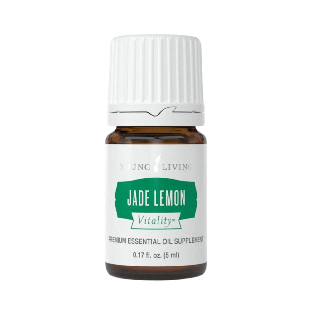 Young Living Jade Lemon Vitality bottle shown for culinary use and flavor enhancement