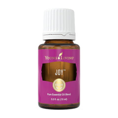 Young Living Joy 15ml bottle diffusing a warm, uplifting aroma.