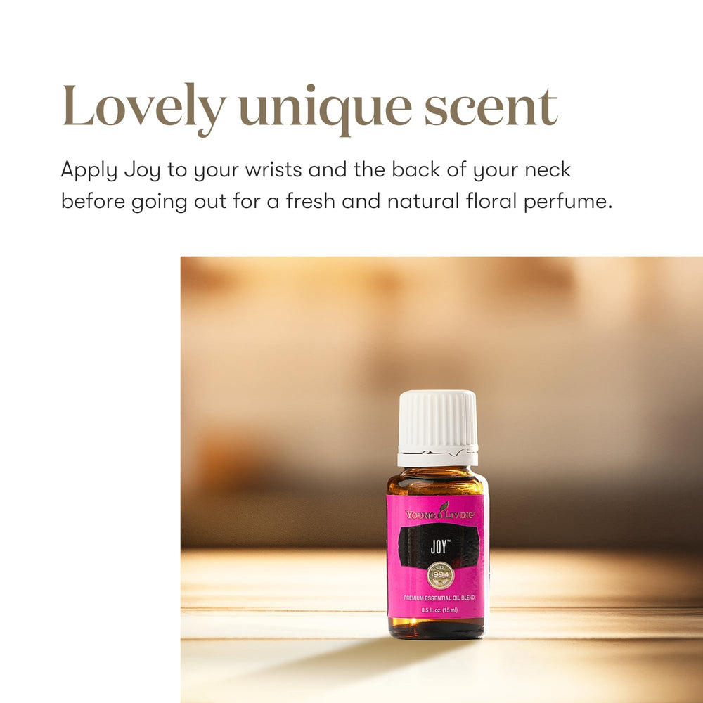 Young Living Joy fragrance application inviting togetherness and warmth.
