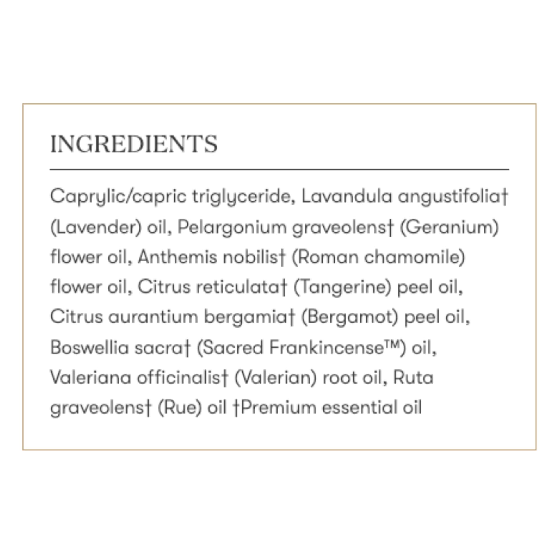 Close-up of SleepyIze label highlighting lavender blend for soothing evenings