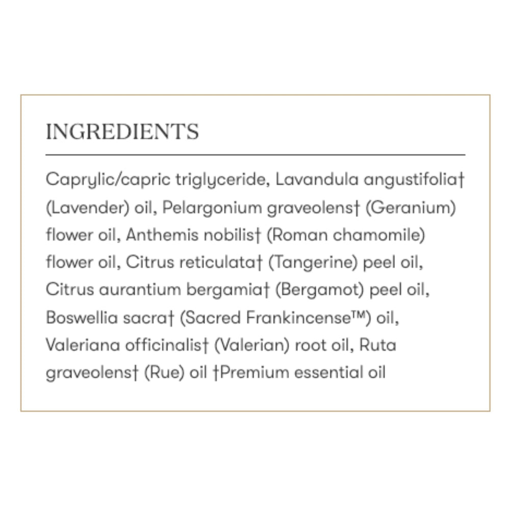 Close-up of SleepyIze label highlighting lavender blend for soothing evenings