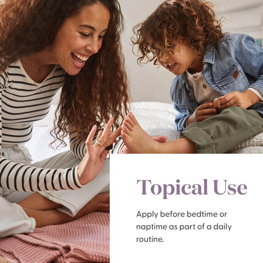 SleepyIze Roll-On applied on child’s wrist for a gentle bedtime routine
