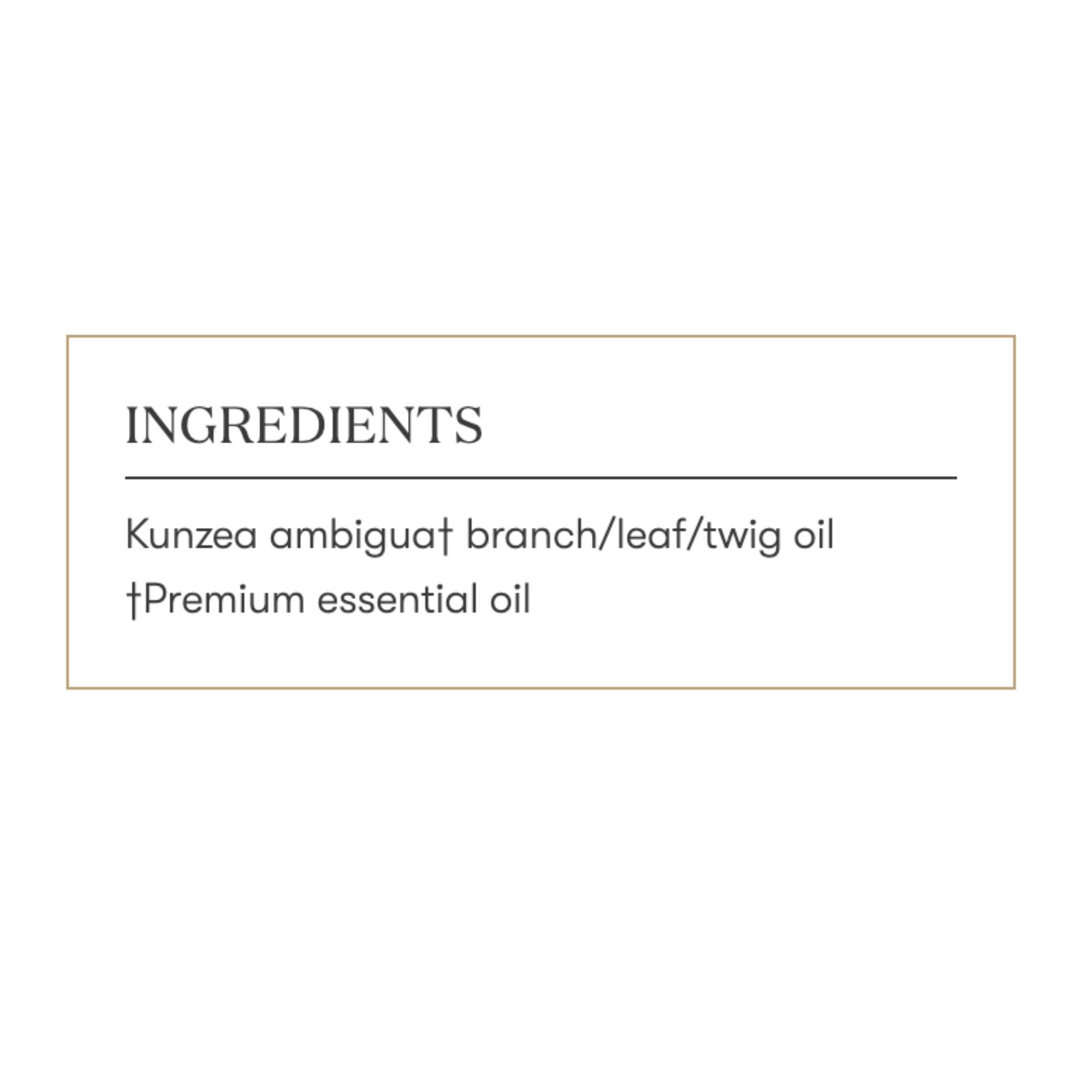 Young Living Kunzea essential oil eco-packaging emphasizes sustainability.