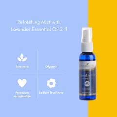 Young Living Lavaderm Cooling Mist application for instant skin refreshment