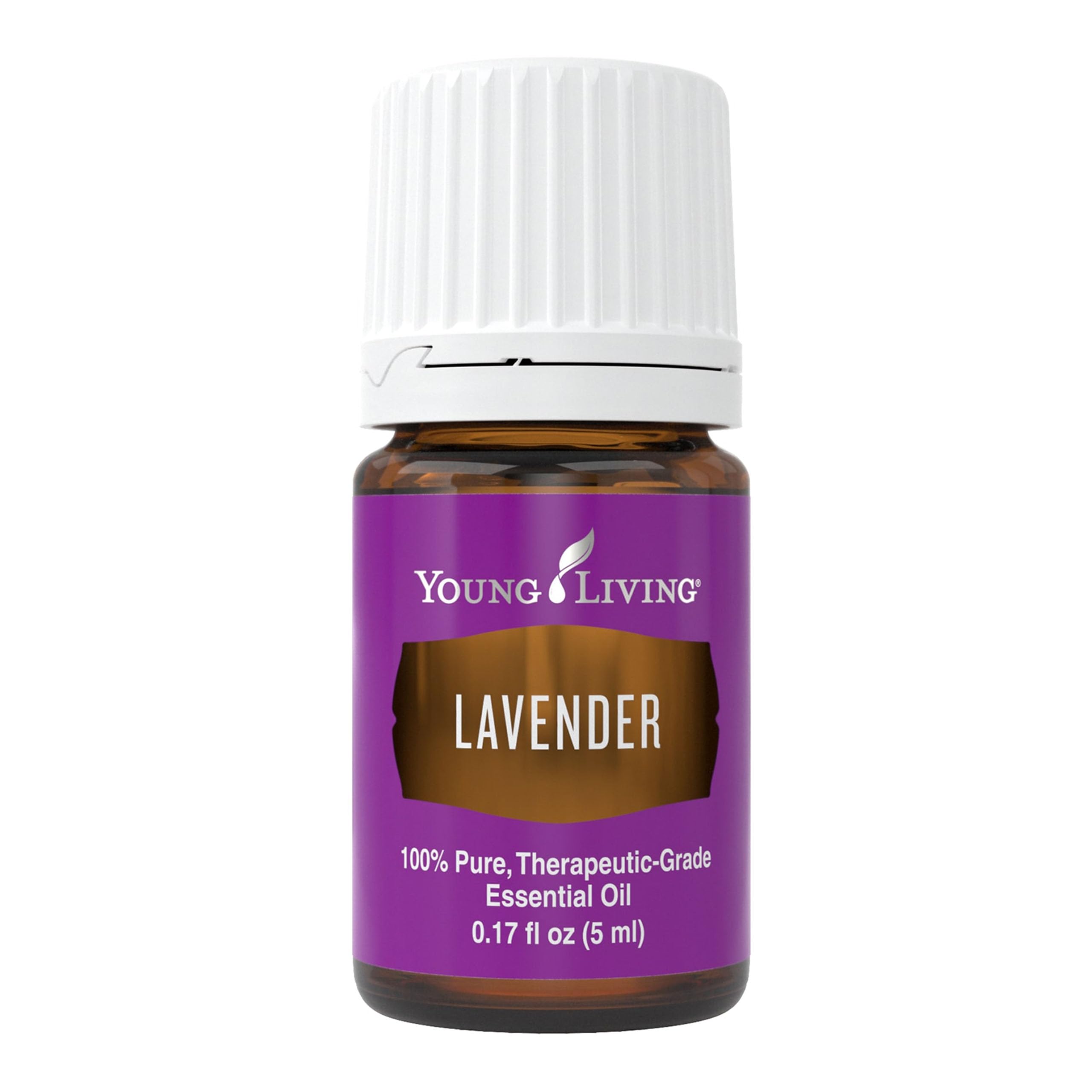 Young Living Lavender 5ml bottle close-up for calming aromatherapy