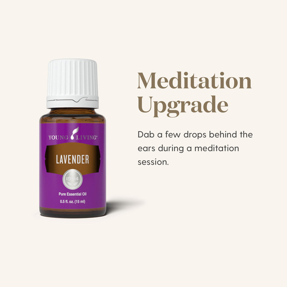 Young Living Lavender Essential Oil added to skincare routine for gentle care.