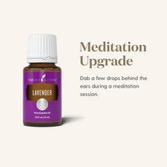 Young Living Lavender Essential Oil added to skincare routine for gentle care.