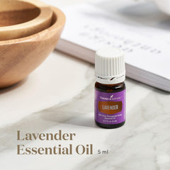 Young Living Lavender skin-care-application showing natural topical use