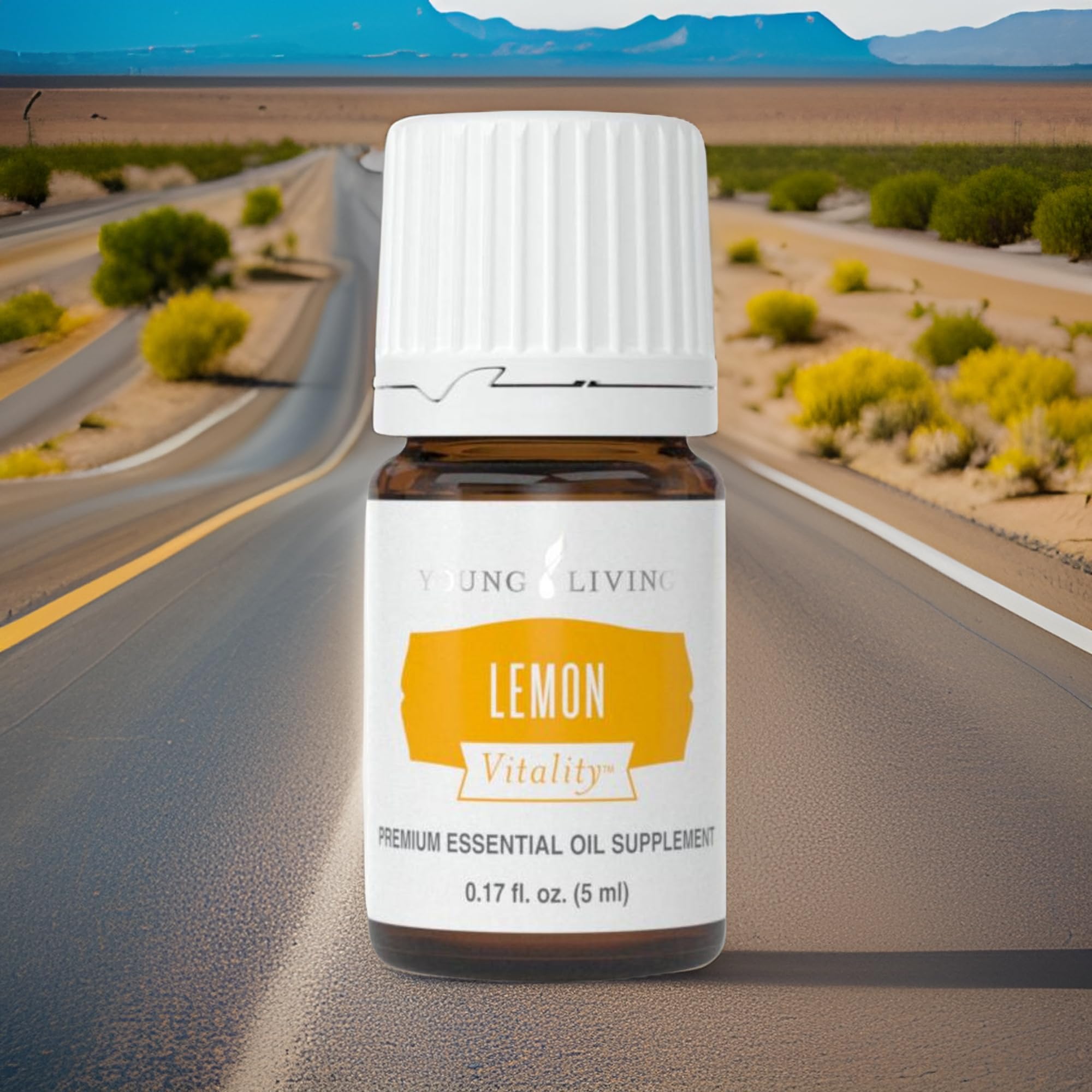 Young Living Lemon Vitality drops added to beverages for bright refreshment.
