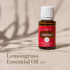 Young Living Lemongrass cleaning spray refreshing surfaces naturally.