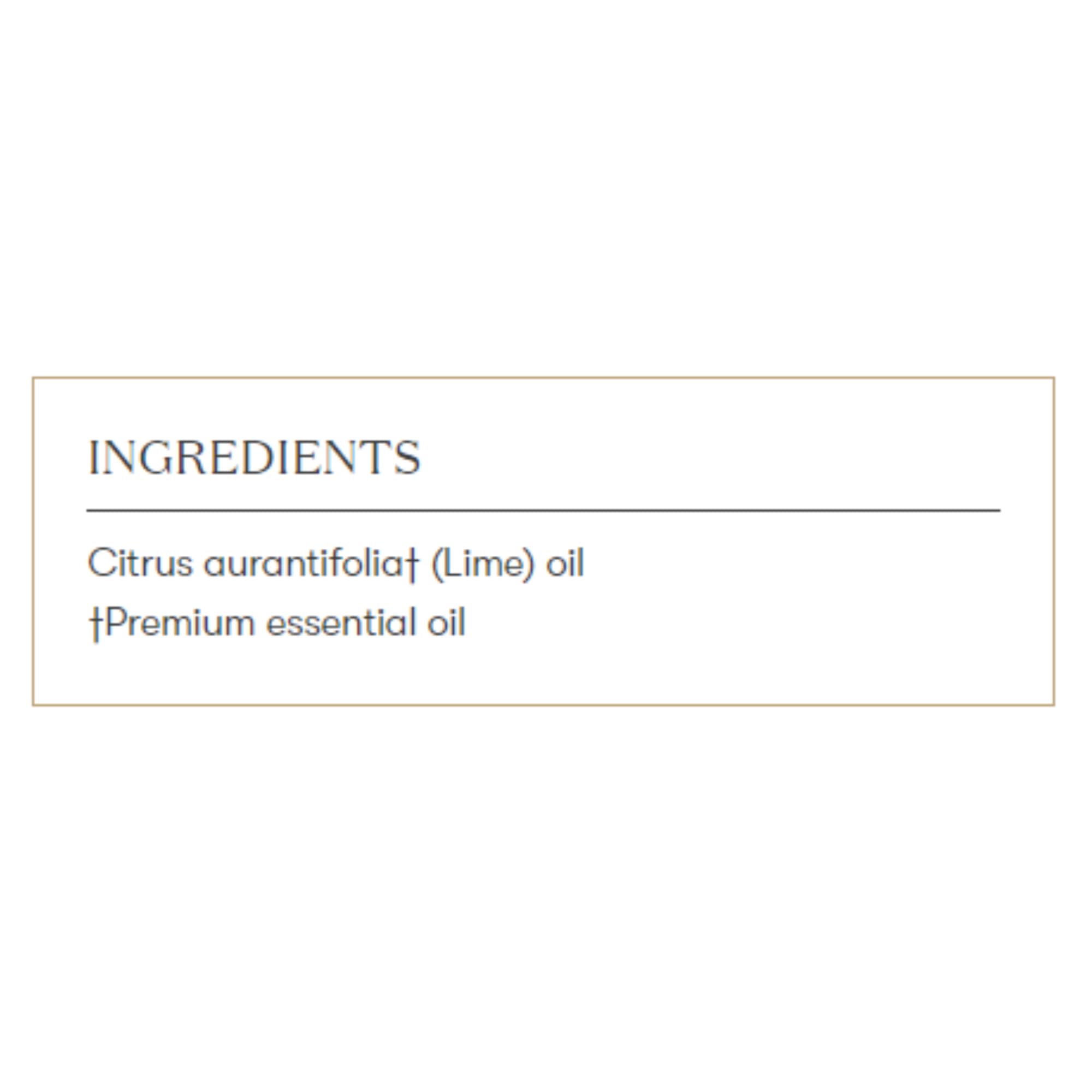 Young Living Lime, zesty citrus scent enhances daily rituals and mood.