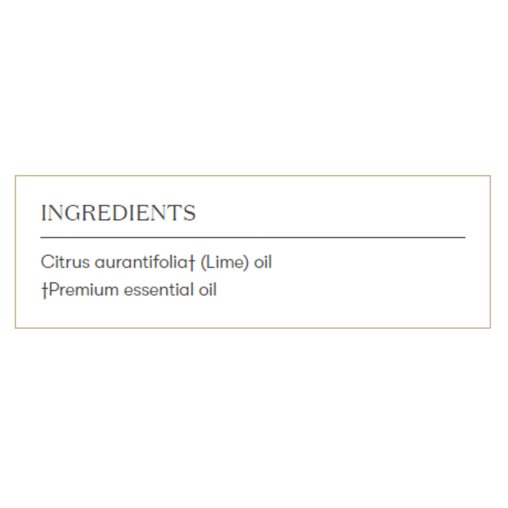 Young Living Lime, zesty citrus scent enhances daily rituals and mood.