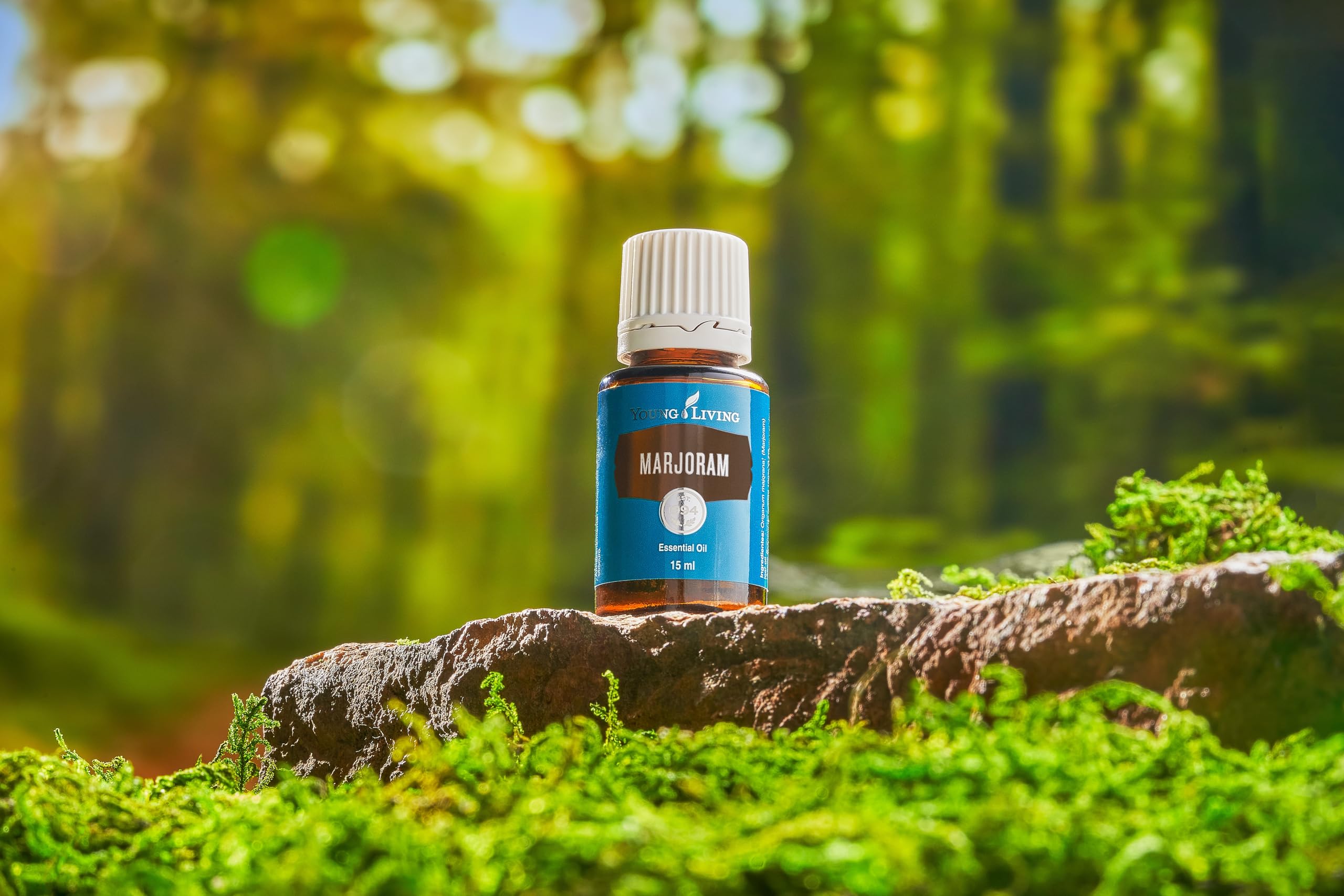 Relaxing room scene with marjoram aroma from Young Living