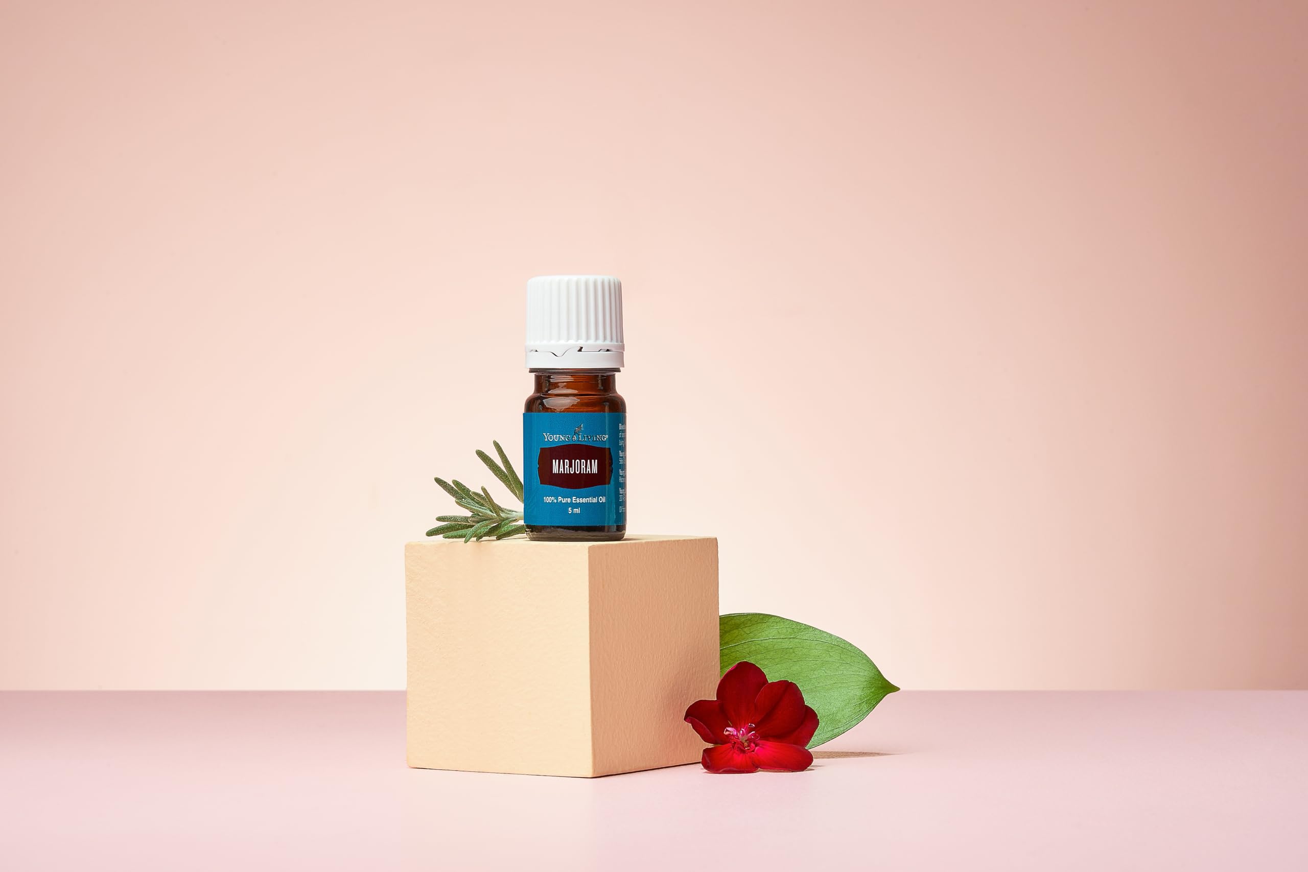 Marjoram oil massage application from Young Living for tense muscles