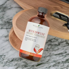 Young Living MindWise COQ10 and D3 ingredients for cardiovascular and energy.