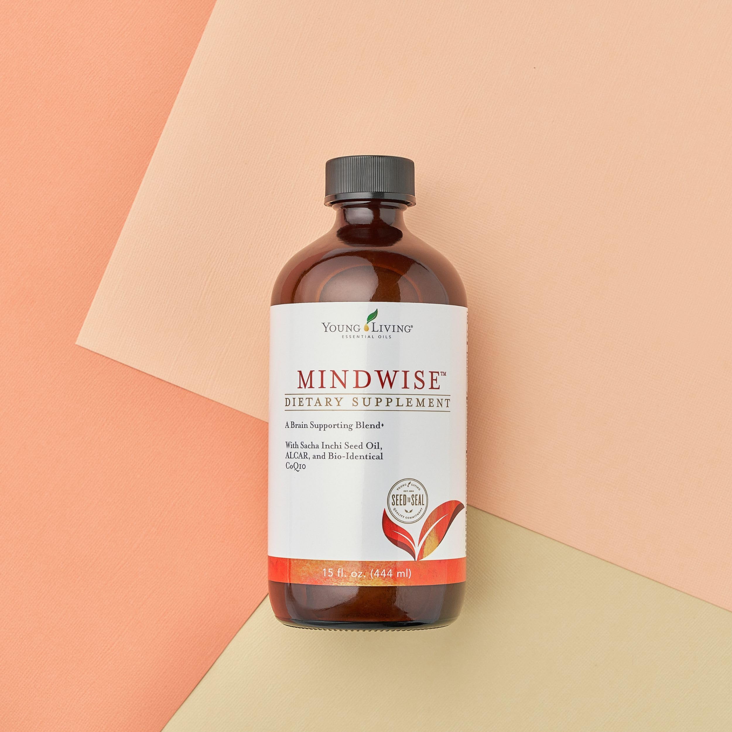 Young Living MindWise daily use scene with glass of water.