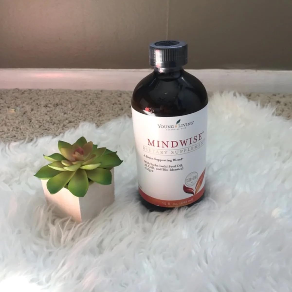 Young Living MindWise essential oil blend hints at wellness infusion.