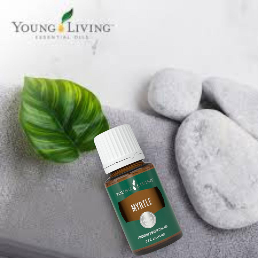 Young Living Myrtle Oil bath-drops enhance a relaxing, spa-like soak.